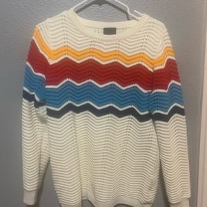 Rainbow knit sweater